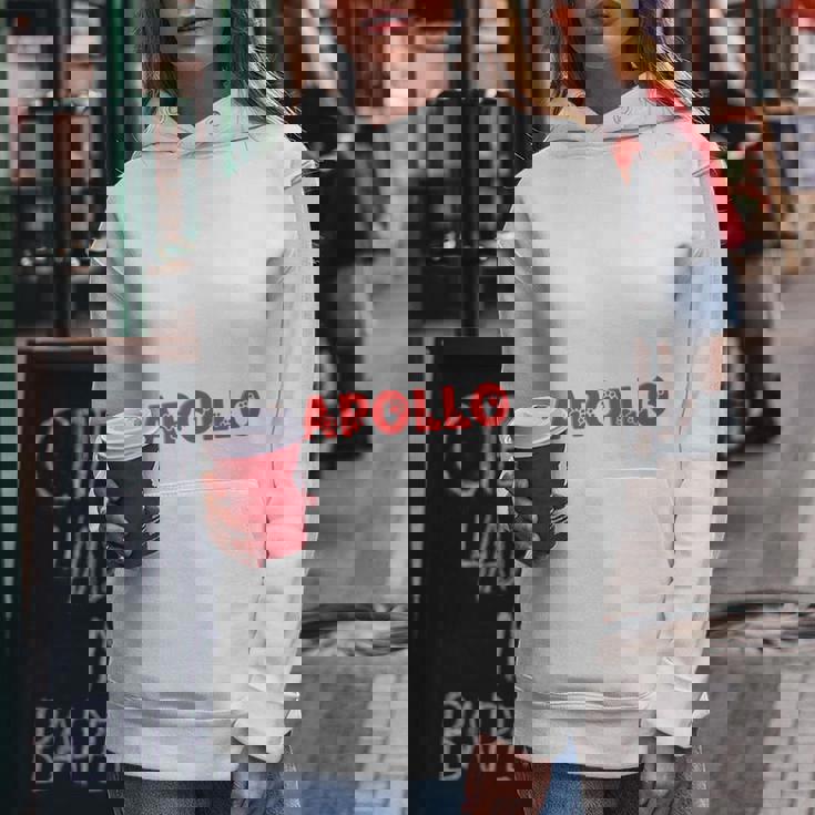 犬の名前 アポロ All In Need Is Coffee My Dog Named Apollo 長袖tシャツ レディースパーカー 面白い贈り物