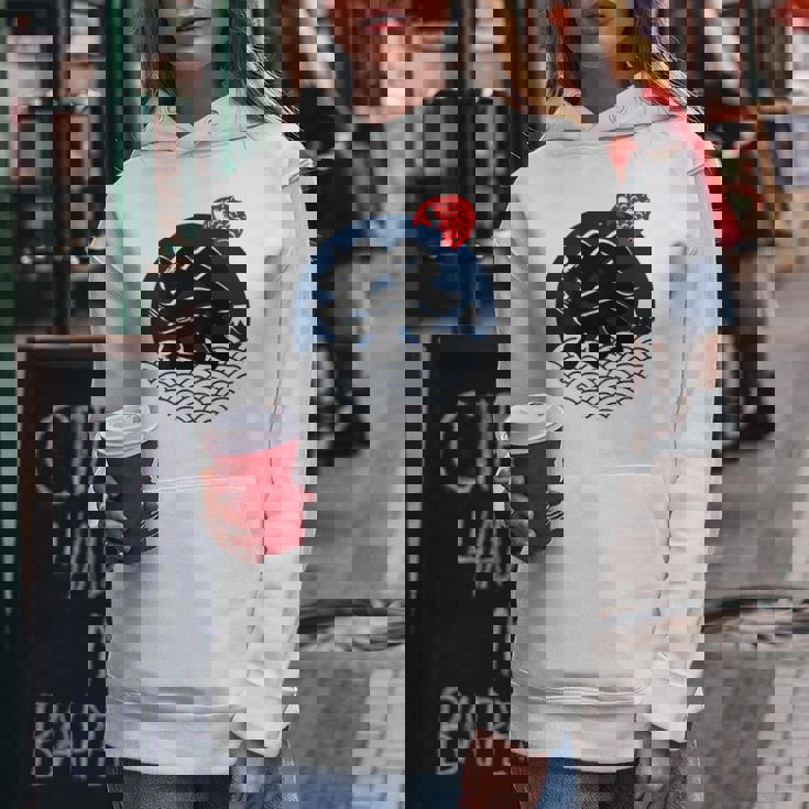 祭 まつり お祭り 海 富士山 鯛 夏祭り 秋祭り 花火大会 納涼まつり カジュアル はっぴのようなおもしろワッショイ レディースパーカー 面白い贈り物