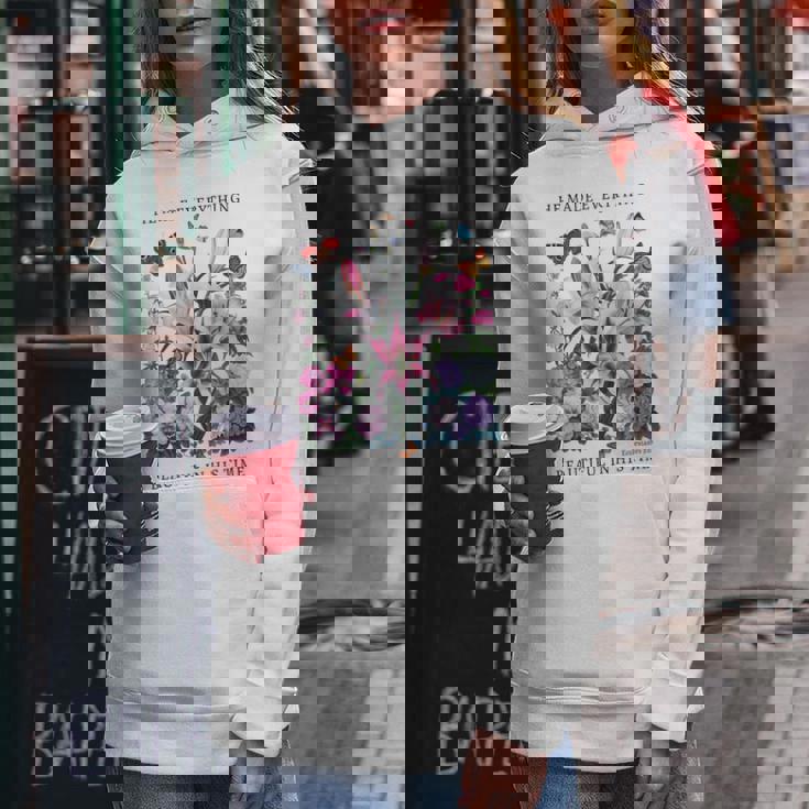 花柄 クリスチャン ティー 聖書 詩 伝道の書 3 レディースパーカー 面白い贈り物