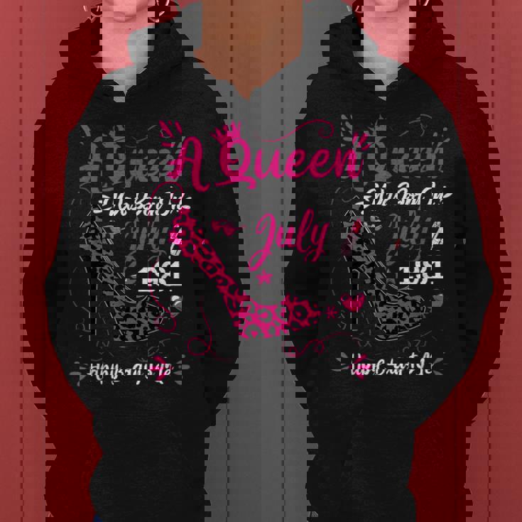 43歳の誕生日 ハイヒール A Queen Was Born In 7月 1981 レディースパーカー