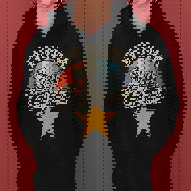 5Th Grade Crew Captain Nautical Back To School Women Hoodie 5Th Grade Crew Captain Nautical Back To School Women Hoodie