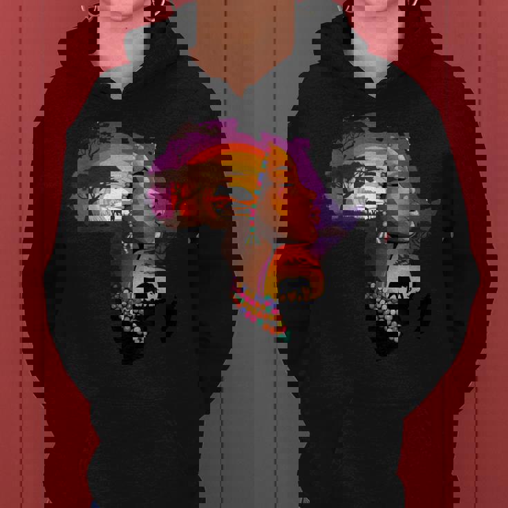 African American Boyunflower Melanin History Month レディースパーカー