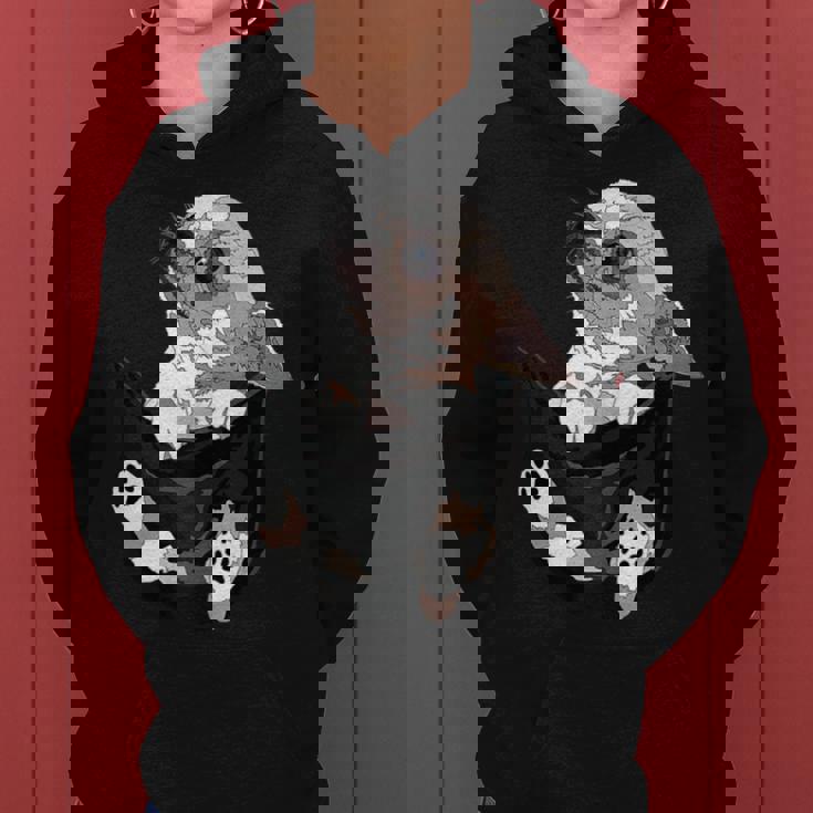 I Am Looking At You 面白い チワワ ポケット犬 お母さん 恋人 レディースパーカー