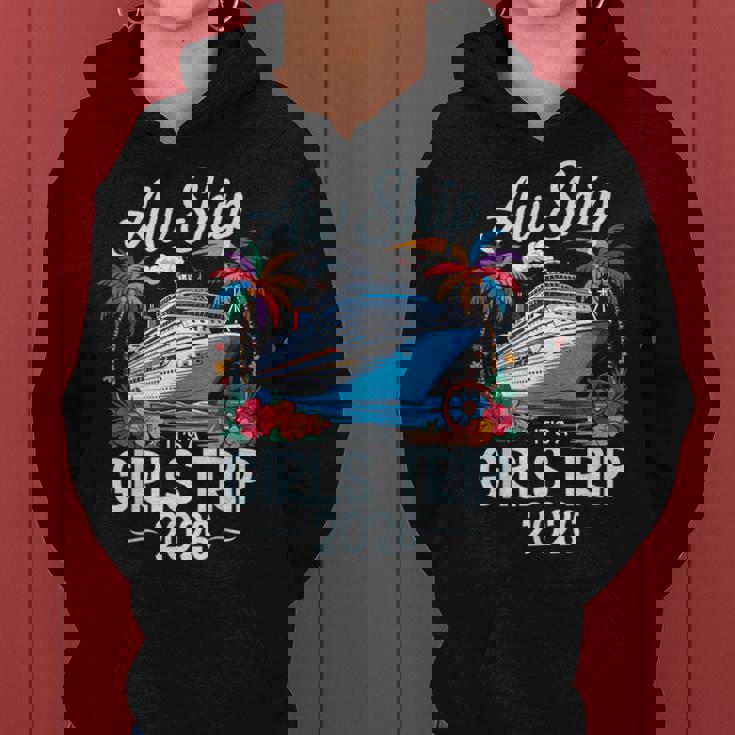 Awhip It's A Girls Trip 2026 マッチング クルーズ旅行 バケーション レディースパーカー