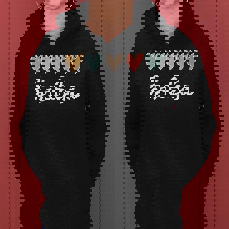 Baba Hearts Baba Grandma Baba Grandmother Small Black Women Hoodie
