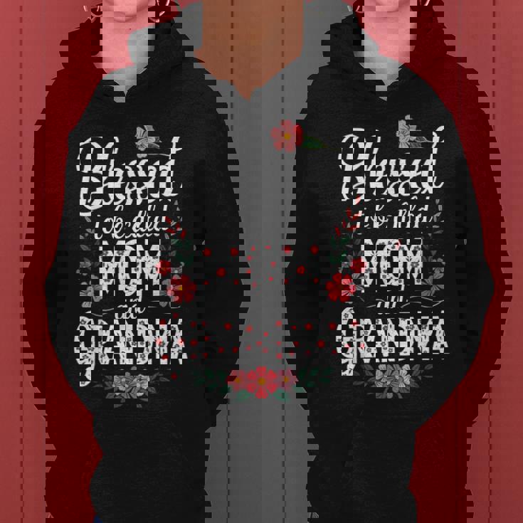 Blessed To Be Called Mom And Grandma Cute Floral Women Hoodie