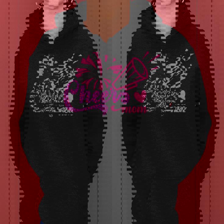 Cheer Mom ヒョウ文字 チアポンポン メガホン付き レディースパーカー