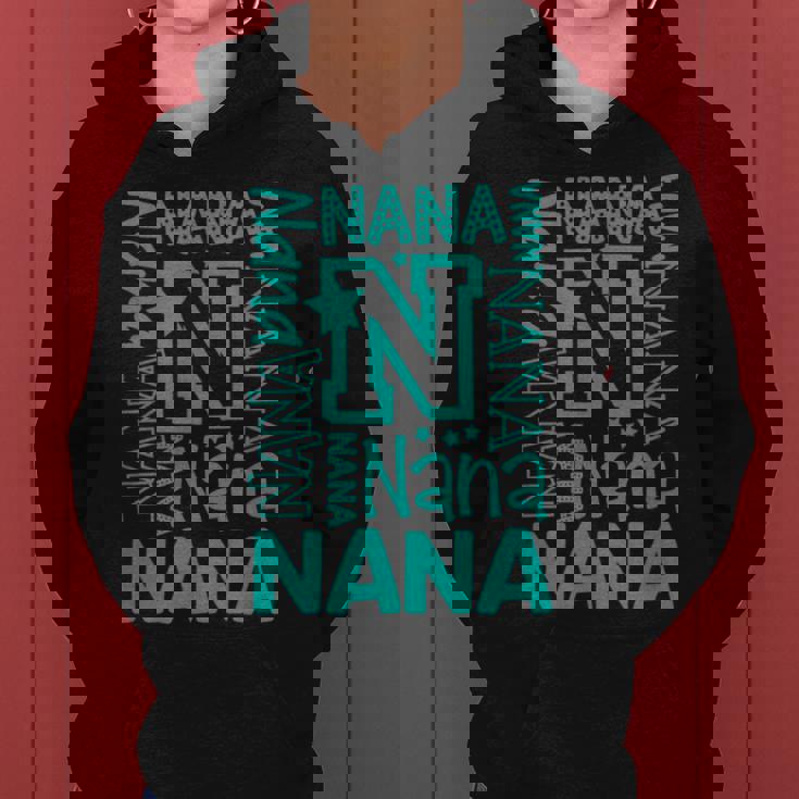 Cheery Nana Grandma レタープリント レディースパーカー