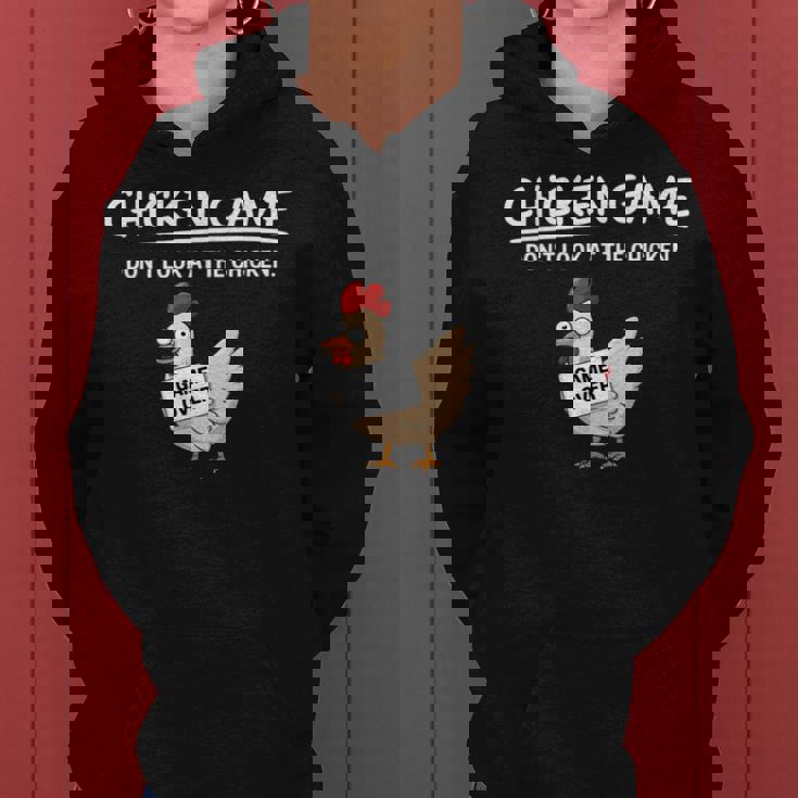 Chicken Game Do Not Look The Chicken You Look Game レディースパーカー