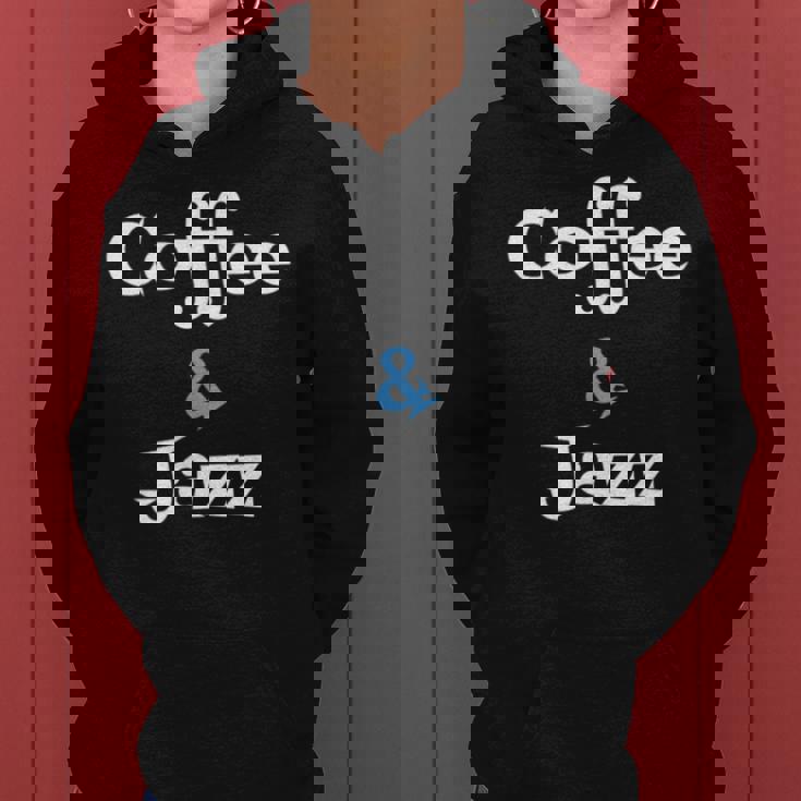 Coffee & Jazz シャツ ユニセックス コーヒー愛好家 ジャズ レディースパーカー