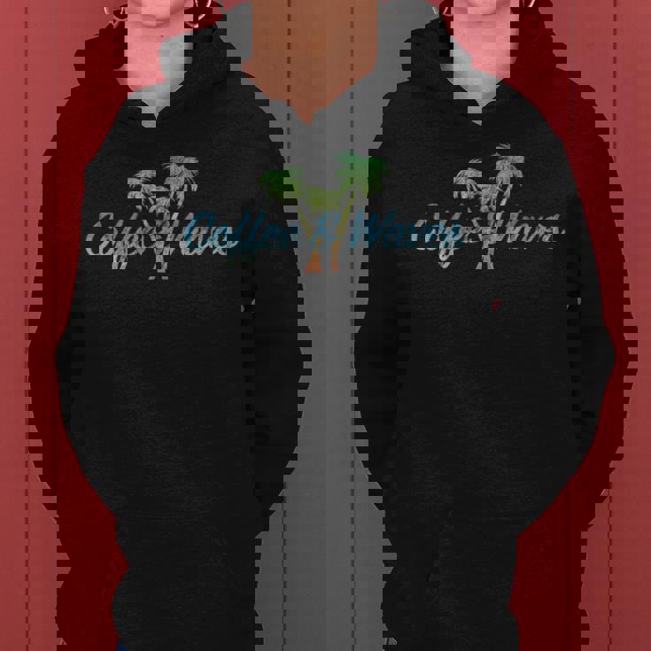 Coffee & Wavesコーヒーと波 サーファー サーフィン コーヒー ウィンドサーファー サーファー レディースパーカー