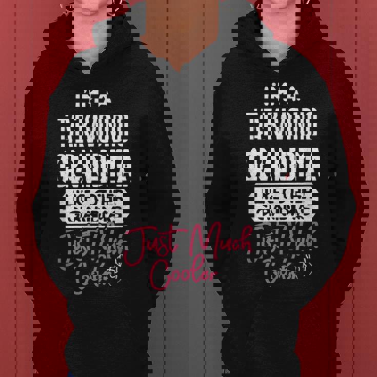 Cool Taekwondo Grandma Women Hoodie