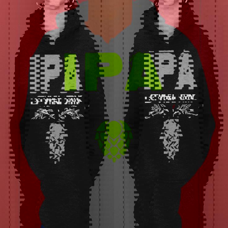 Cute Ipa Lot When I Drink Beer Drinker's Pun レディースパーカー