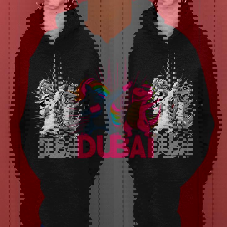 Dabbing ユニコーン 恐竜 男性 女性 男の子 女の子 キッズ ドバイ レディースパーカー