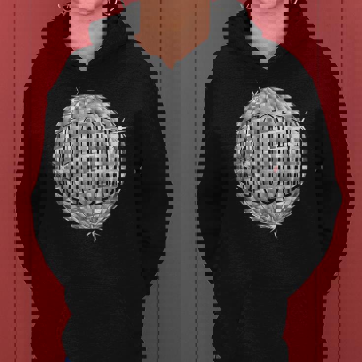 Disco Mom シルバー ディスコ ボール Mothers Who Disco レディースパーカー