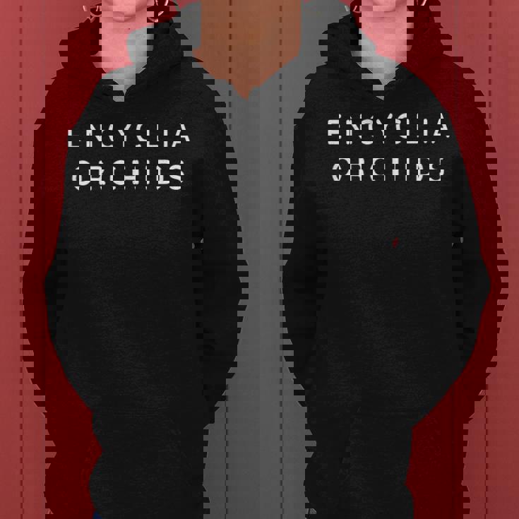 Encyclia 蘭の花 エンシクリア 蘭の花 モダンフォント レディースパーカー