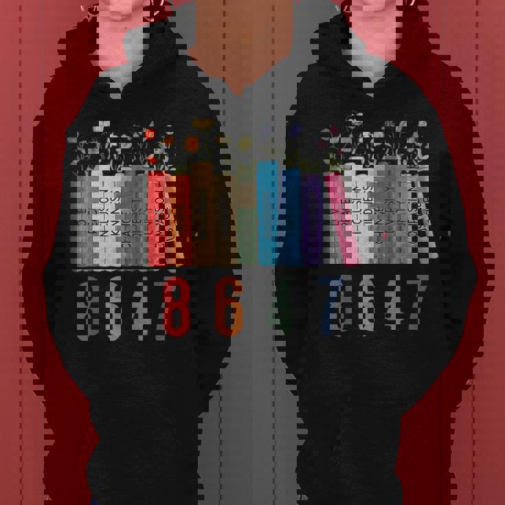 Equal Rights Book Flower 8647 Trump Feminist Rights Women Hoodie