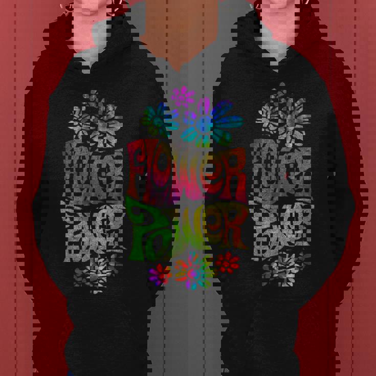 Flower Power ヒッピー サイケデリック '70年代レトロ レディースパーカー