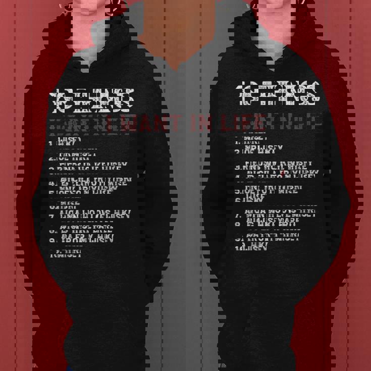 10 Things I Want In My Life ウイスキー Loves Whiskey レディースパーカー