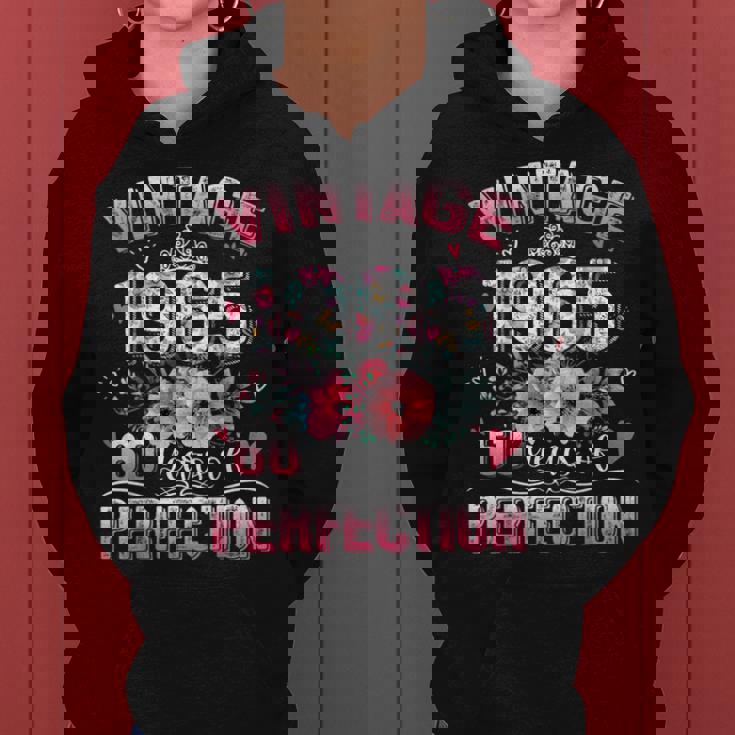 60Th B-Dayintage 1965 Floral 60 Years Of Perfection レディースパーカー