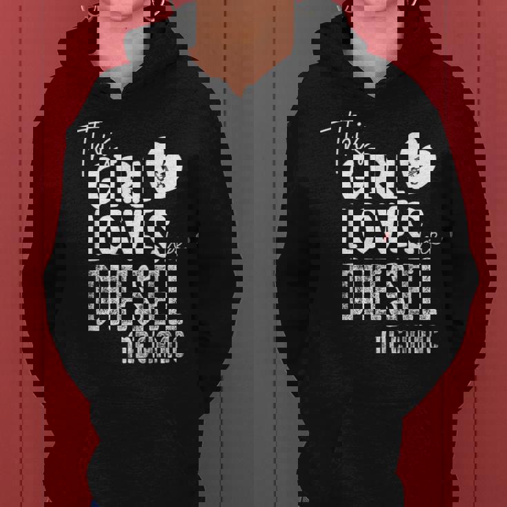 Girl Loves Diesel メカニックシャツ 面白いバレンタインデーギフト レディースパーカー