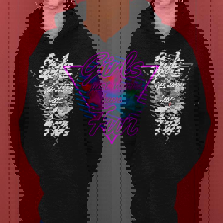 Girls Just Wanna Have Fun 1980S Eighties Costume Party レディースパーカー