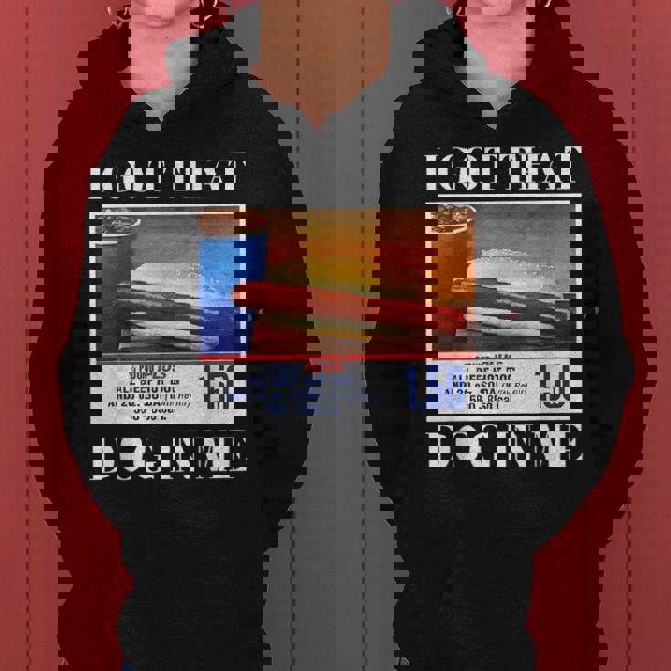 I Got That Dog In Me、 Hot Dog Meme レディースパーカー