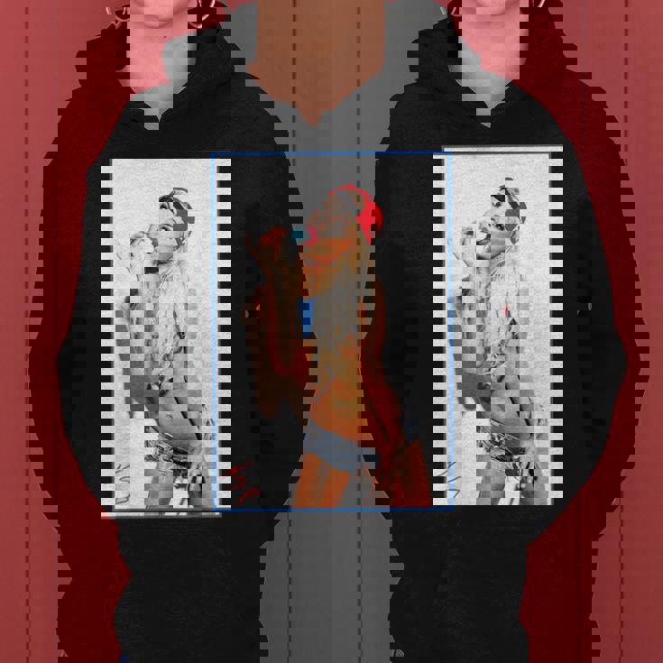 Hot Girl On 男性用 Ice Pop Pinup 2 レディースパーカー