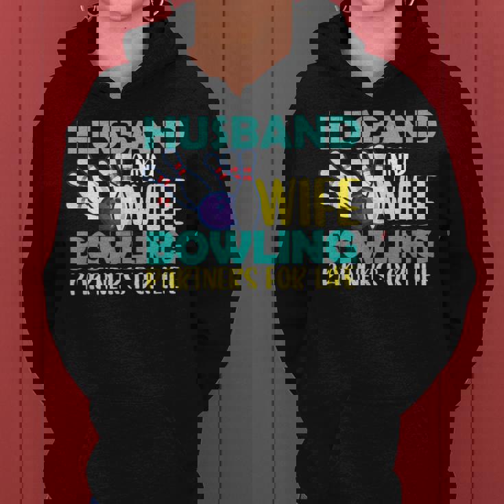 Husband And Wife Bowling Partners For Life おもしろボーリング レディースパーカー