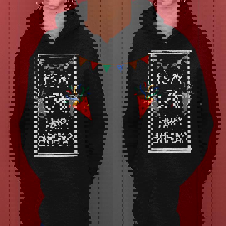 It's My 17Th Birthday Happy 17歳 誕生日 男の子 女の子 レディースパーカー