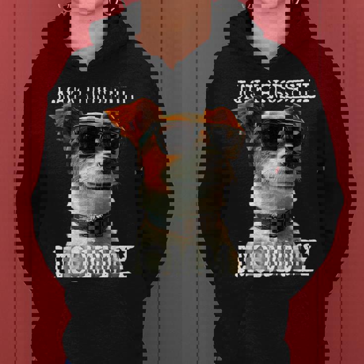 Jack Russell Mommyジャック・ラッセル ママ 母の日 お母さん ジャック・ラッセル・テリア レディースパーカー