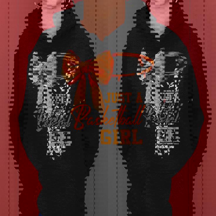 Just A Basketball Girl キュート コケット リボン バスケットボール選手 ガールズ レディースパーカー