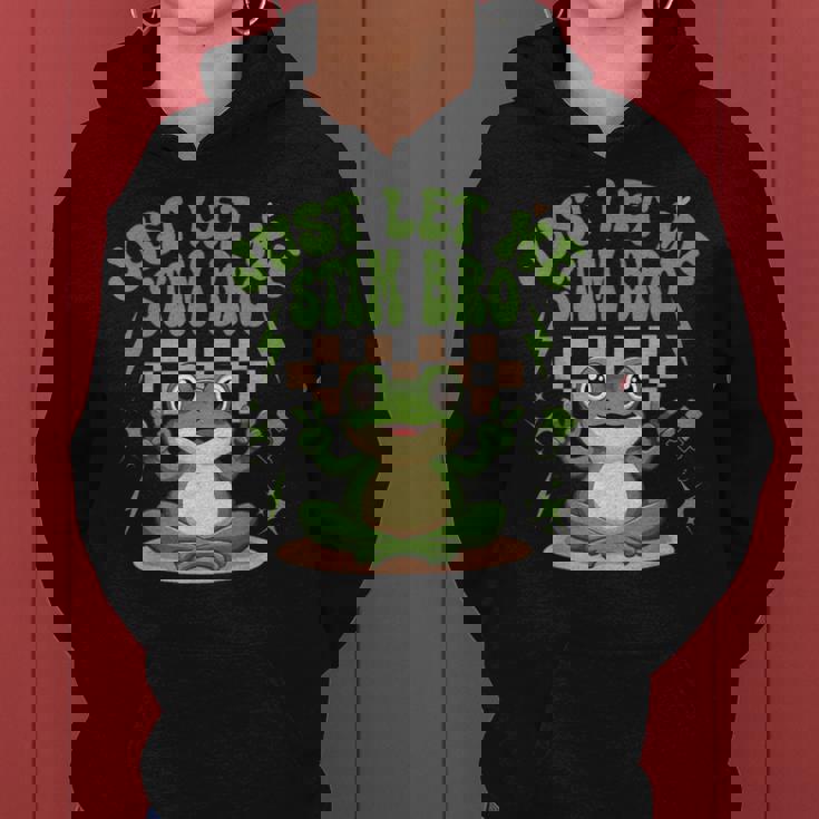 Just Let Metim Bro Groovy Let Metim Bro自閉症啓発 レディースパーカー