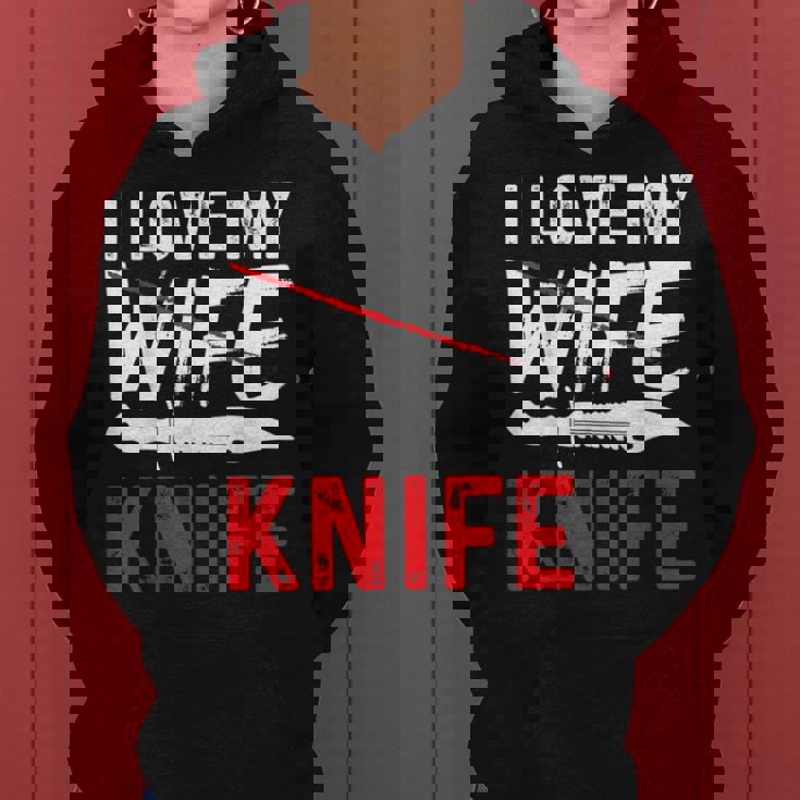 メンズ Knife Collector I Love My Wife ナイフ レディースパーカー