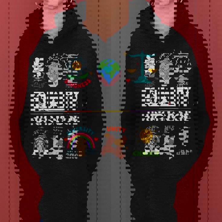 Lgbt 平等は誰もプライドを痛めない 人権 男性 女性 キッズ レディースパーカー