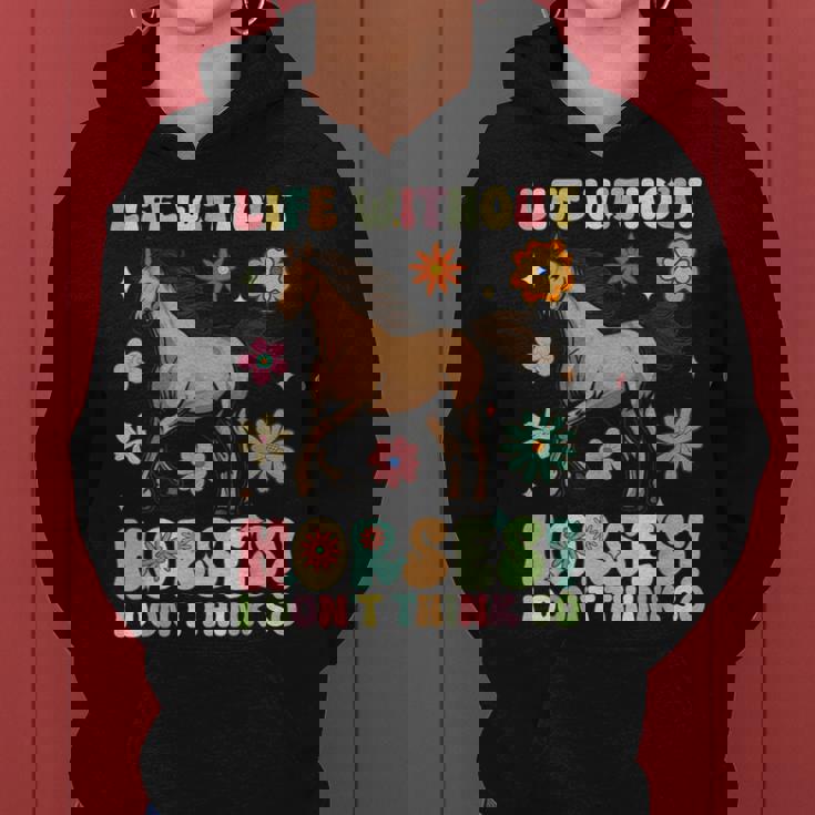 Life Without Horses グルーヴィーな乗馬 乗馬 レディースパーカー