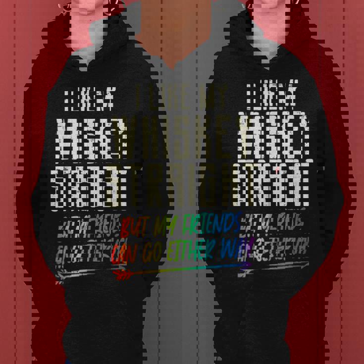 Like My Whiskeytraight Friends Lgbtq Gay Pride Proud Ally レディースパーカー