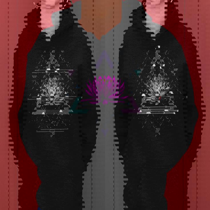 Lotus Floweracred Geometry Yoga Meditationpiritual Zen レディースパーカー