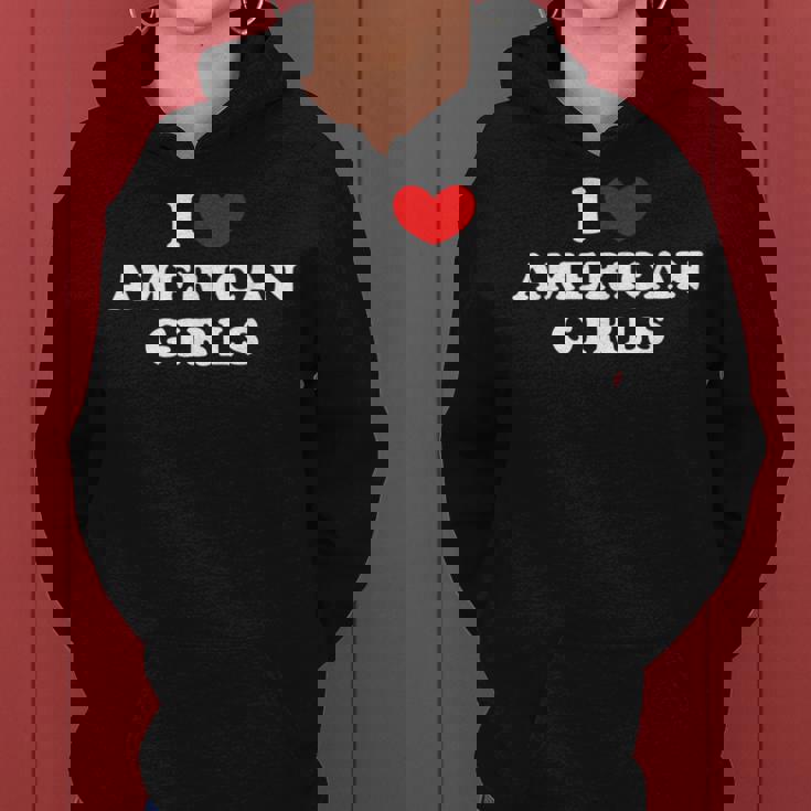 I Love American Girls I Heart American Girls レディースパーカー