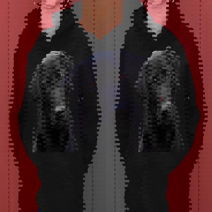 Love Is Labrador Retriever シャツ ブラック ラボ Mom Dad Dog Lover レディースパーカー