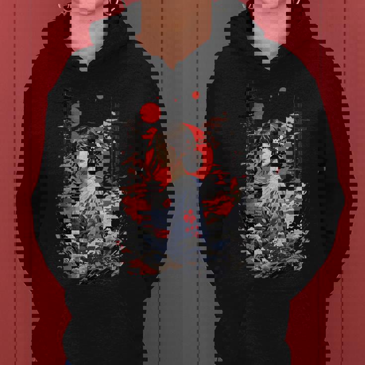 I Love Japan 東京都 日本の女の子 タトゥーアート レディースパーカー