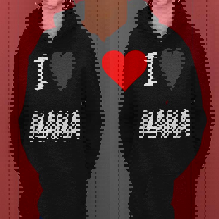 I Love Mama Children Love Heart ベビーチャイルドギフト お母さん レディースパーカー