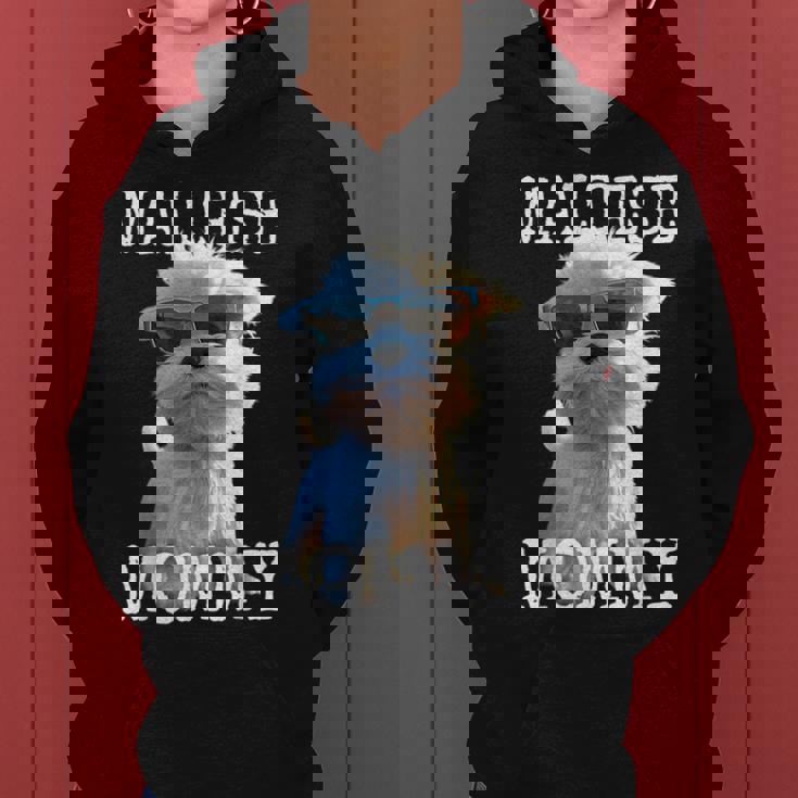 Maltese Mommyマルチーズ ママ 犬 お母さん 母の日 お母さん スウィート・マルチーズ レディースパーカー