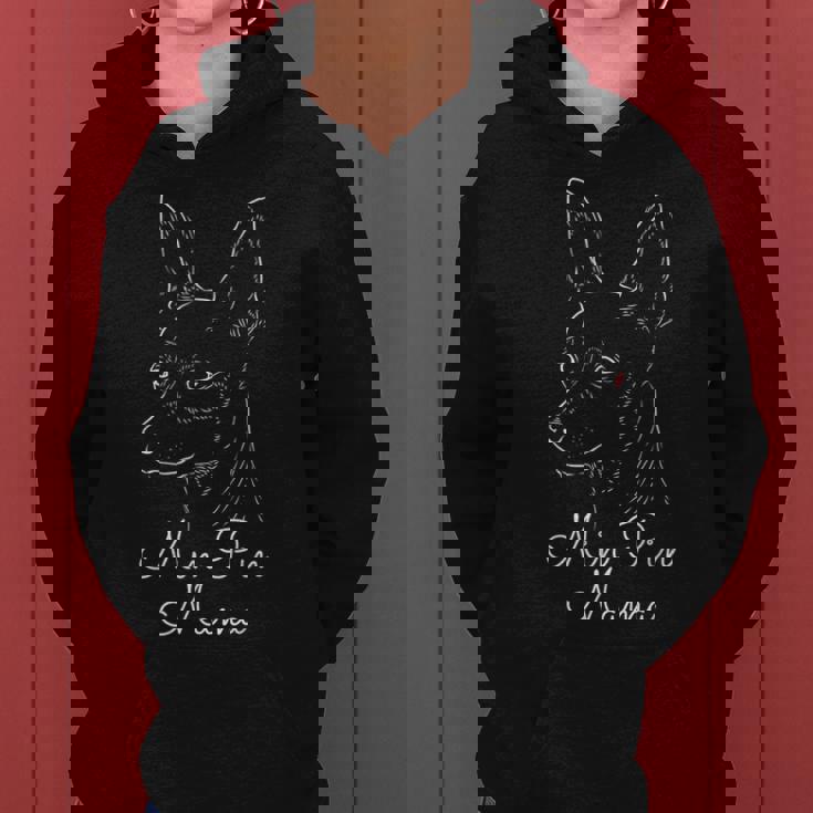 Min Pin Mama Dog Owner ミニチュアピンシャー ミニピンチャー レディースパーカー