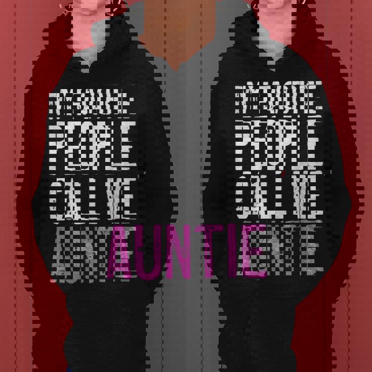 My Favorite People Call Me Auntie 母の日シャツ レディースパーカー