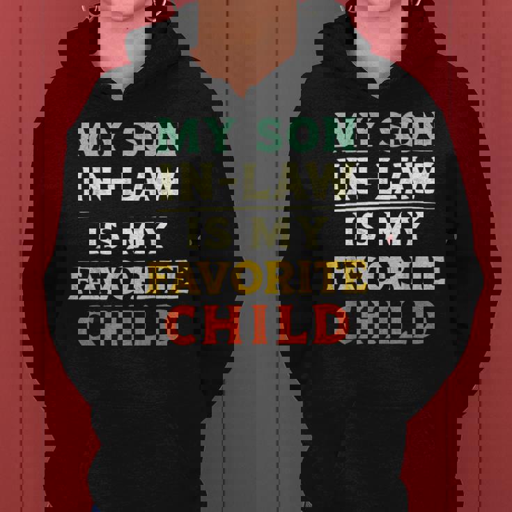 Myon In Law Is My Favorite Child Mothers Fathers Day レディースパーカー