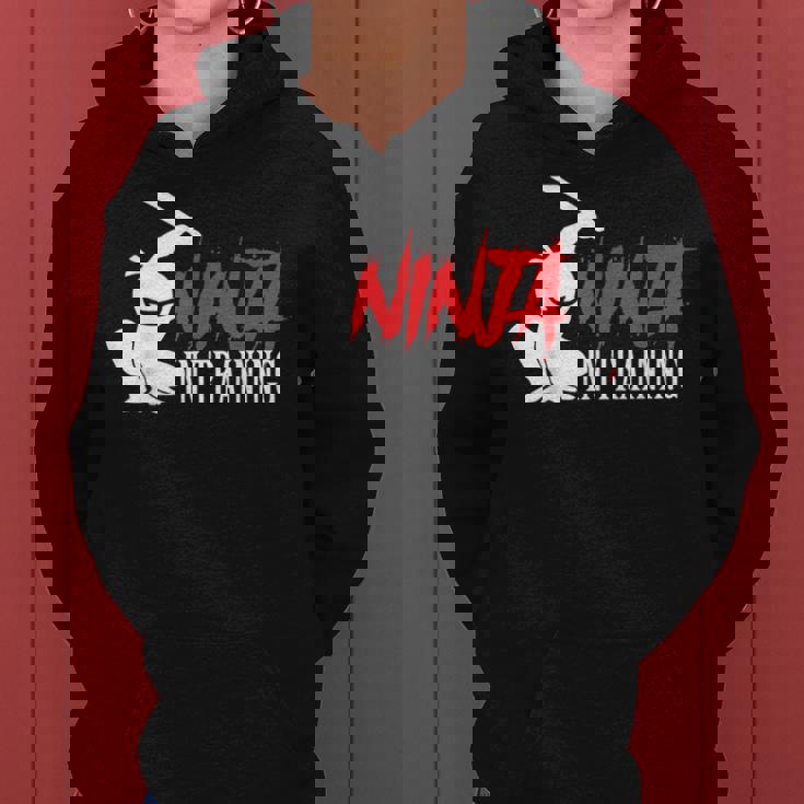 Ninja In Training 面白い忍者誕生日ギフト 男性 女性 子供 レディースパーカー