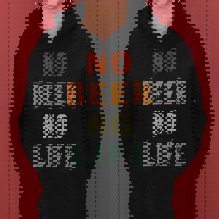 No Beer No Life Lover ファン ヴィンテージスタイル ラガー 生ビール レディースパーカー