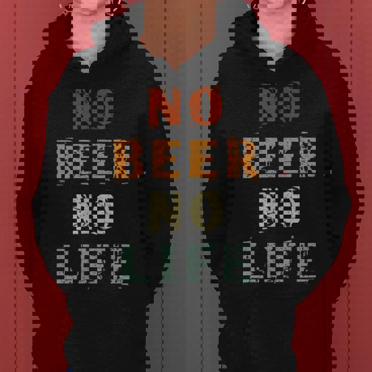 No Beer No Life Lover ファン ビンテージスタイル ラガー ドラフトビール レディースパーカー