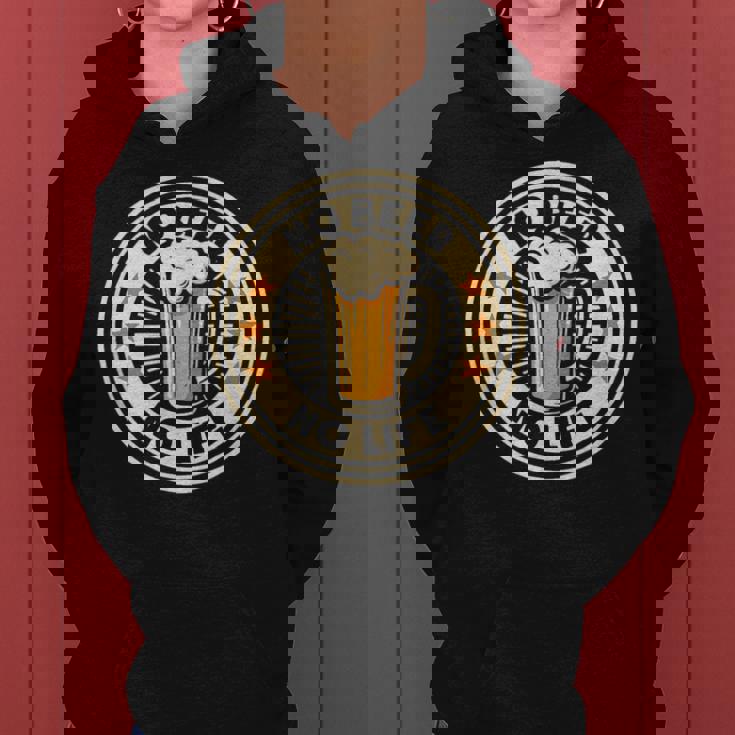 No Beer No Life ヴィンテージドリンク ビール愛好家 ビールファン向け レディースパーカー